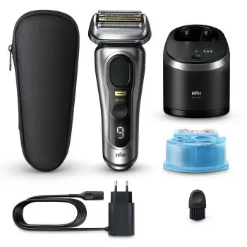 Braun Series 9 PRO+ 9567cc Aparat de bărbierit electric cu stație pentru curățare și încărcare