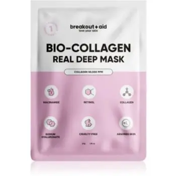 breakout + aid Bio-Collagen Real Deep Mask Masca de noapte cu colagen