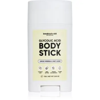breakout + aid Glycolic Acid stick exfoliant pentru corp cu acid glicolic