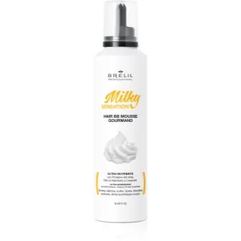 Brelil Professional Milky Sensation Hair BB Mousse spumă hidratantă pentru par indisciplinat