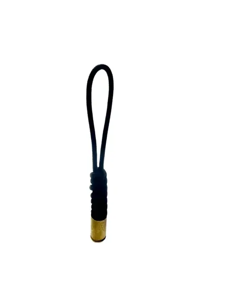 Breloc / Căpăt Fermoar Paracord Talon Cartuș Glonț Micro Negru - Default Title