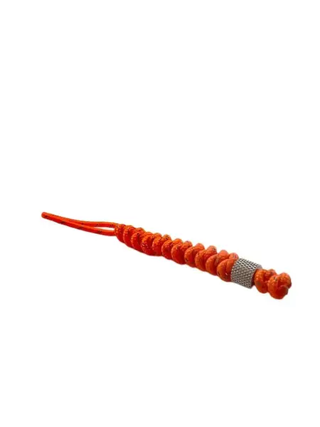 Breloc / Lanyard Paracord Portocaliu Reflectorizant Talon Micro Diamond Camo Silver Drop Zone - Default Title