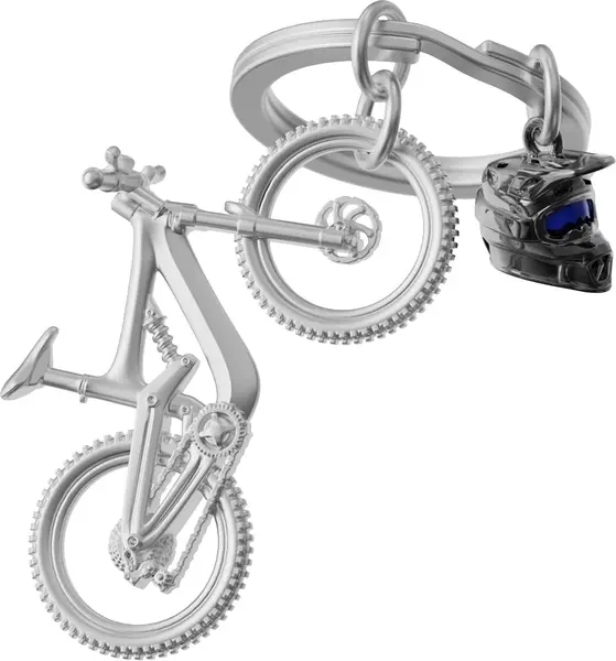Breloc Metalmorphose - Mountainbike & Helmet
