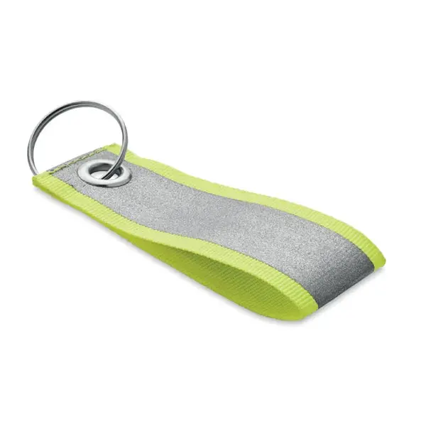 Breloc reflectorizant gri-verde Breloc reflectorizant
