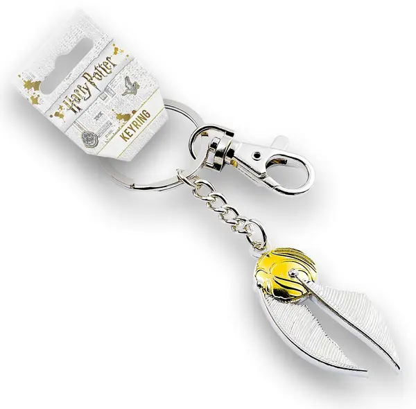 Breloc The Carat Shop Movies: Harry Potter - Golden Snitch (placat cu argint)