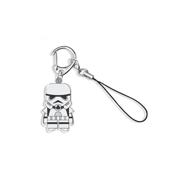 Breloc, Zamo®, Star Wars, Stormtrooper, Razboiul Stelelor, pentru Organizarea Cheilor, 4x6cm, Alb