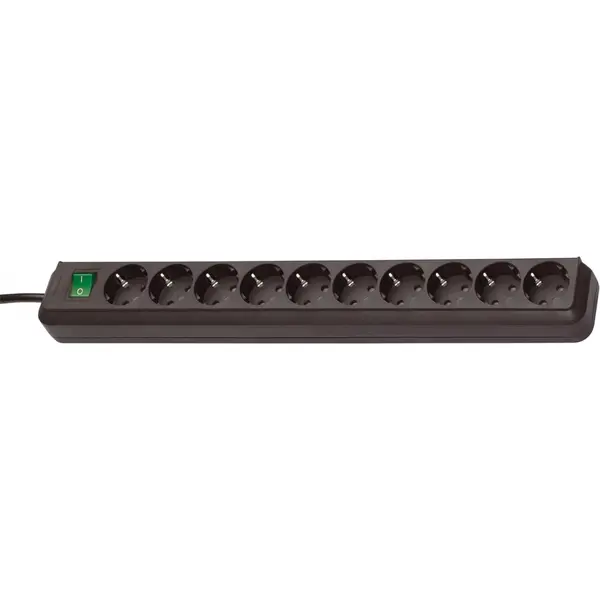 Brennenstuhl Prelungitor Brennenstuhl Eco-Line 10 prize, 3m H05VV-F 3G1,5 Negru