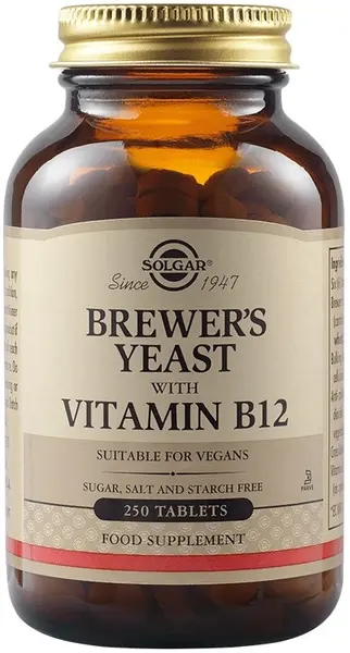 Brewer's Yeast, 500 mg, 250 tablete, Solgar