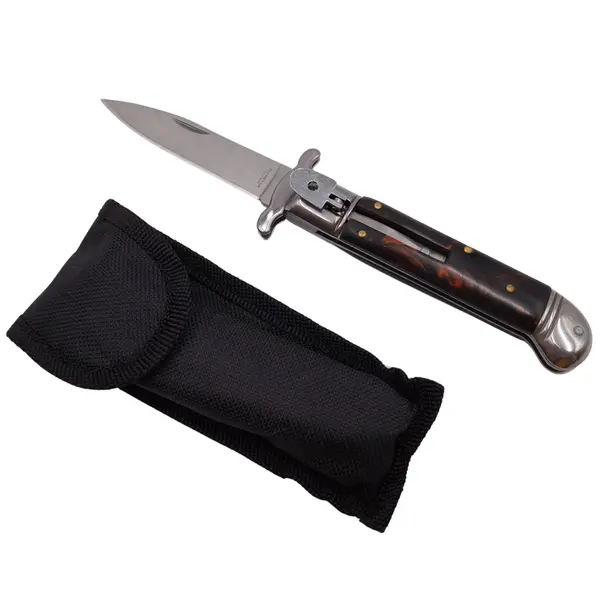 Briceag de vanatoare automat DEPOX , Renaissance Spirit, otel inoxidabil, 20.5 cm, maro