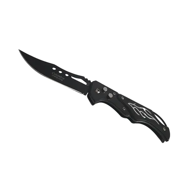 Briceag de vanatoare DEPOX , Fire Blade, flacari argintii