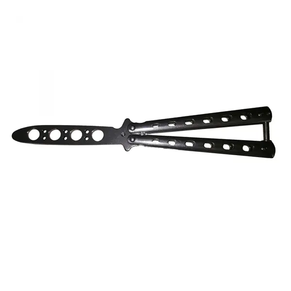 Briceag fluture de antrenament DEPOX , otel inoxidabil, Basic Blade, 22 cm, argintiu