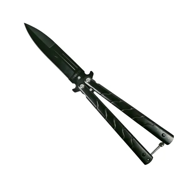 Briceag fluture DEPOX , Ninja Blade, otel inoxidabil, negru, 22.5 cm