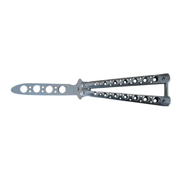 Briceag fluture DEPOX , otel inoxidabil, Bullet Spots, 22 cm, argintiu
