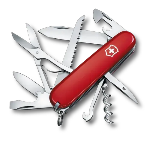 Briceag multifunctional Victorinox HUNTSMAN, 15 functii, (Rosu)