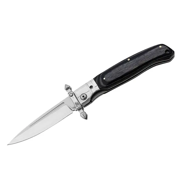 Briceag pliabil DEPOX , lama otel inoxidabil 420, maner lemn si metal, 23.5 cm