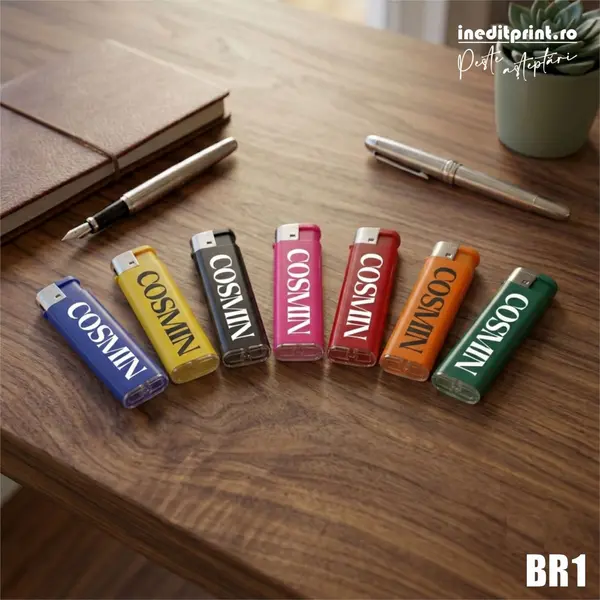 Bricheta Personalizată cu nume BR1 Negru