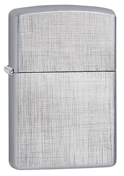 Bricheta Zippo Brushed Chrome, pânză de in
