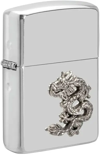 Brichetă Zippo Collectable - Chinese Dragon Sterling Silver Emblem