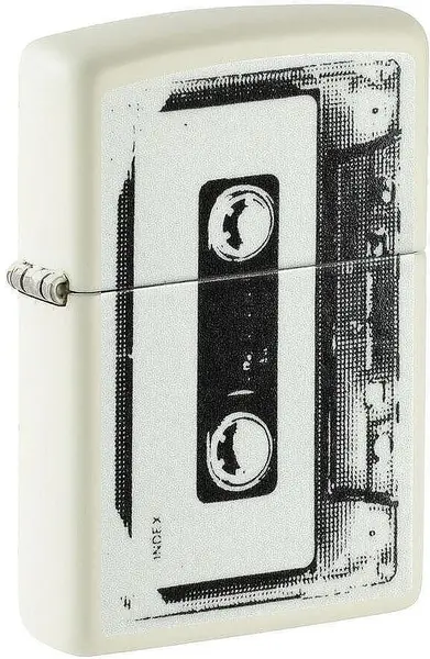 Brichetă Zippo Glow in the Dark - Cassette Tape Design
