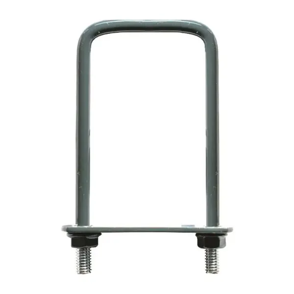 Brida Gard, 80 x 80 mm, pentru Fixare Panouri Gard, Stalp Rectangular, Gri Antracit