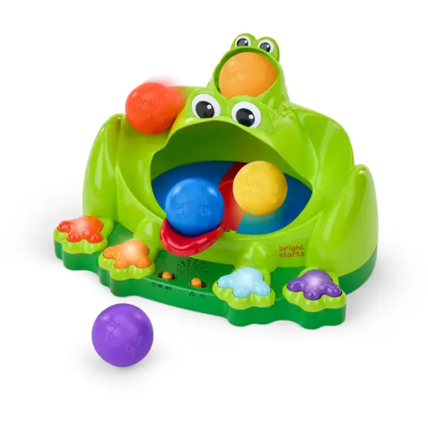 Bright Starts Poppin' Ball Frog jucărie cu activități cu melodie 6 m+ 1 buc