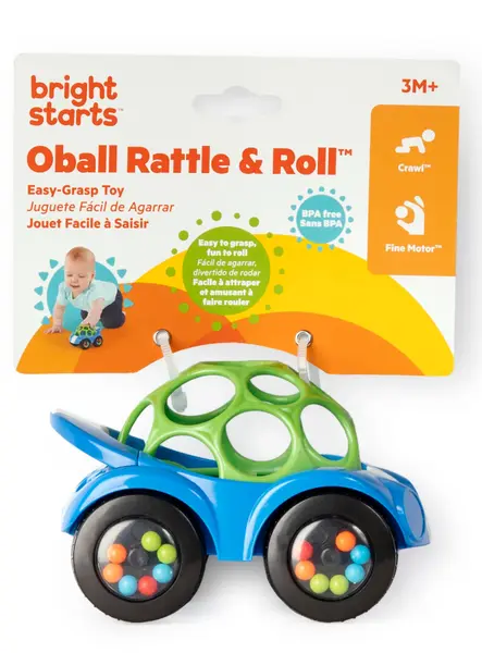 Bright Starts Toy Car Rattle & Roll Buggietm Blue (bs-81559)