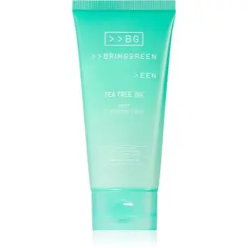 BRINGGREEN Tea Tree Cica Deep Cleansing Foam Spuma curatare intensa. cu efect calmant