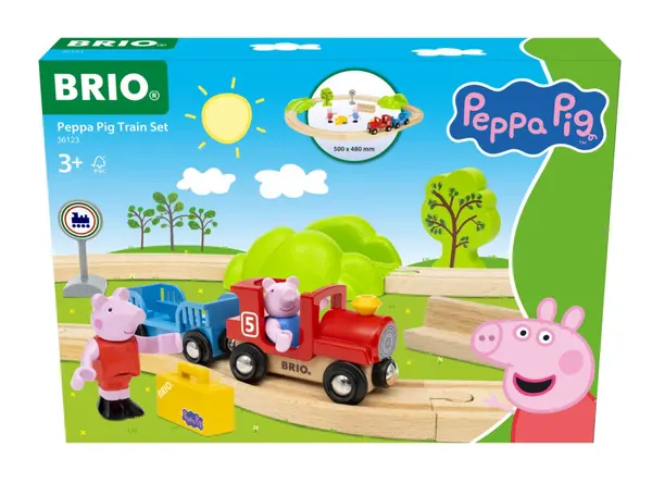 BRIO SET TRENULETUL PEPPA PIG