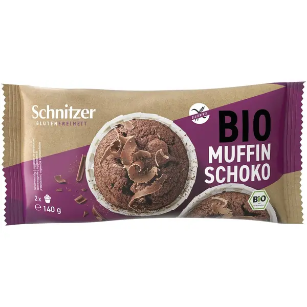 Briose cu ciocolata 2 bucati fara gluten, eco - 140 g