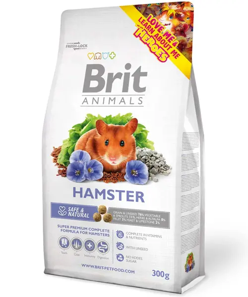 BRIT ANIMALS Hamster, hrană completă pentru hamsteri 300g