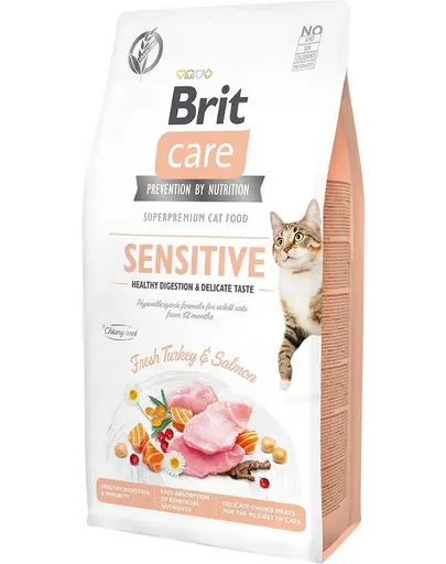 BRIT Care Cat Grain-Free Sensitive hrana pisici adulte cu tract digestiv sensibil 2 kg