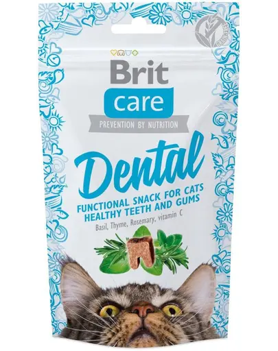 BRIT Care Cat Snack Dental recompense pentru pisici adulte, mentin dintii si gingiile sanatoase 50 g