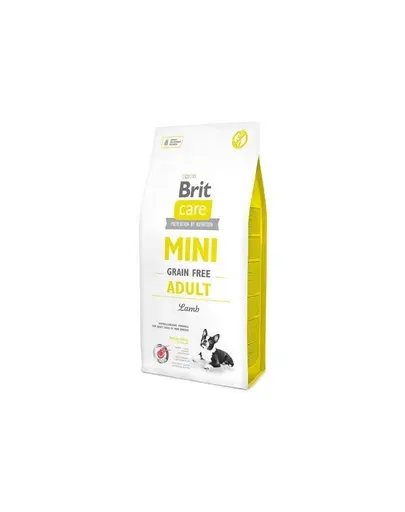 BRIT Care Grain Free Mini Adult Lamb hrana uscata caini adulti talie mica, cu miel 400g