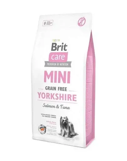 BRIT Care Grain Free Mini Yorkshire hrana uscata caini adulti talie mica, somon si ton 2 kg