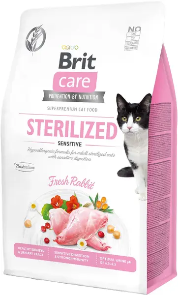 BRIT CARE Hrană uscată pentru pisici sterilizate, Sterilized Sensitive