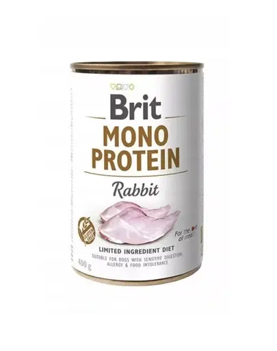 BRIT Mono Protein Rabbit 400 g Conserve hrana caini, cu iepure
