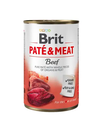 BRIT Pate&Meat beef 400 g Hrana umeda caini, pateu cu vita