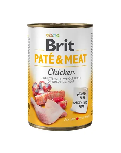 BRIT Pate&Meat chicken 400 g Conserva hrana umeda caine, pateu cu pui