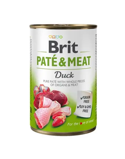 BRIT Pate&Meat duck 400 g Hrana umeda caine, pateu rata