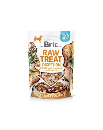 BRIT Raw Treat Freeze Dried Digestion 40 g recompensa liofilizata din pui cu probiotice pentru caini