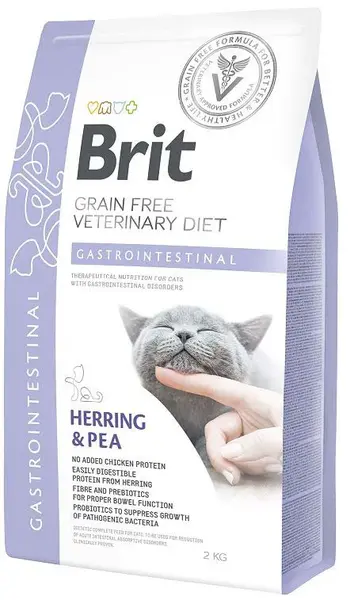 BRIT VD Gastrointestinal pentru pisici, reducerea tulburărilor intestinale