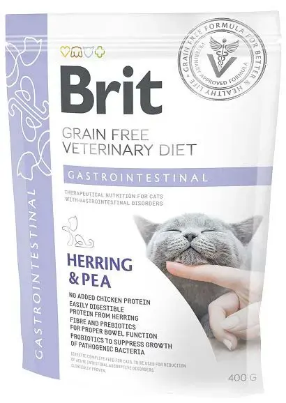 BRIT VD Gastrointestinal pentru pisici, reducerea tulburărilor intestinale