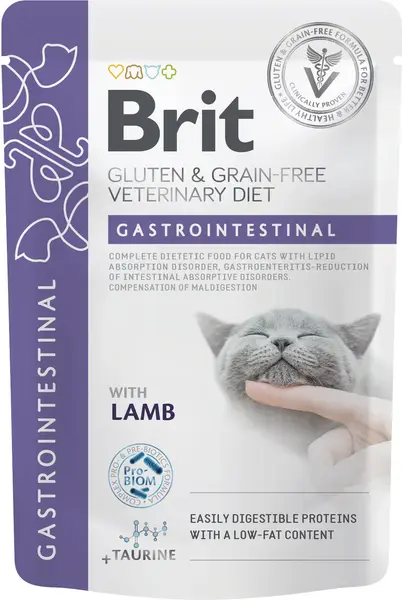 BRIT VD Gastrointestinal Plic pentru pisici, tulburări gastrointestinale 85g