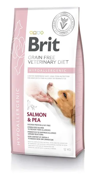 BRIT VD Hypoallergenic pentru câini, reducerea intoleranţei la hrană