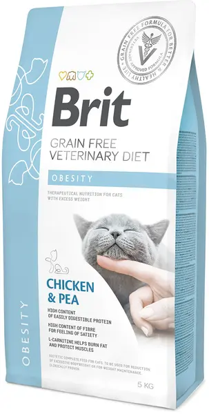 BRIT VD Obesity pentru pisici, reducerea greutăţii corporale excesive
