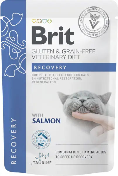 BRIT VD Recovery, Plic pentru pisici, recuperare, refacere nutritivă 85g