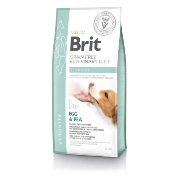BRIT VD Struvite, XS-XL, Ou, dietă veterinară, hrană uscată fără cereale câini, sistem urinar, 2kg