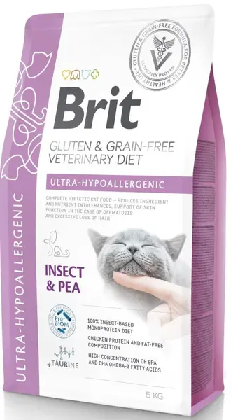 BRIT VD Ultra Hypoallergenic pentru pisici, reducerea intoleranţei la hrană