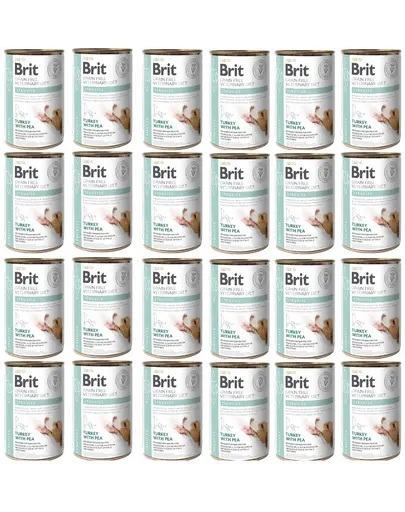 BRIT Veterinary Diet Struvite Turkey&Pea pentru afectunile tractului urinar la caini 24x400 g