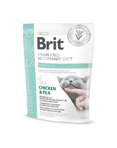 BRIT Veterinary Diets Cat Struvite 400 g Dieta veterinara pisici cu probleme ale tractului urinar inferior